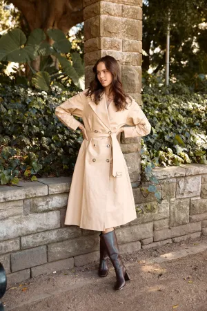 MOS - Louise Embroidery Trench - Beige