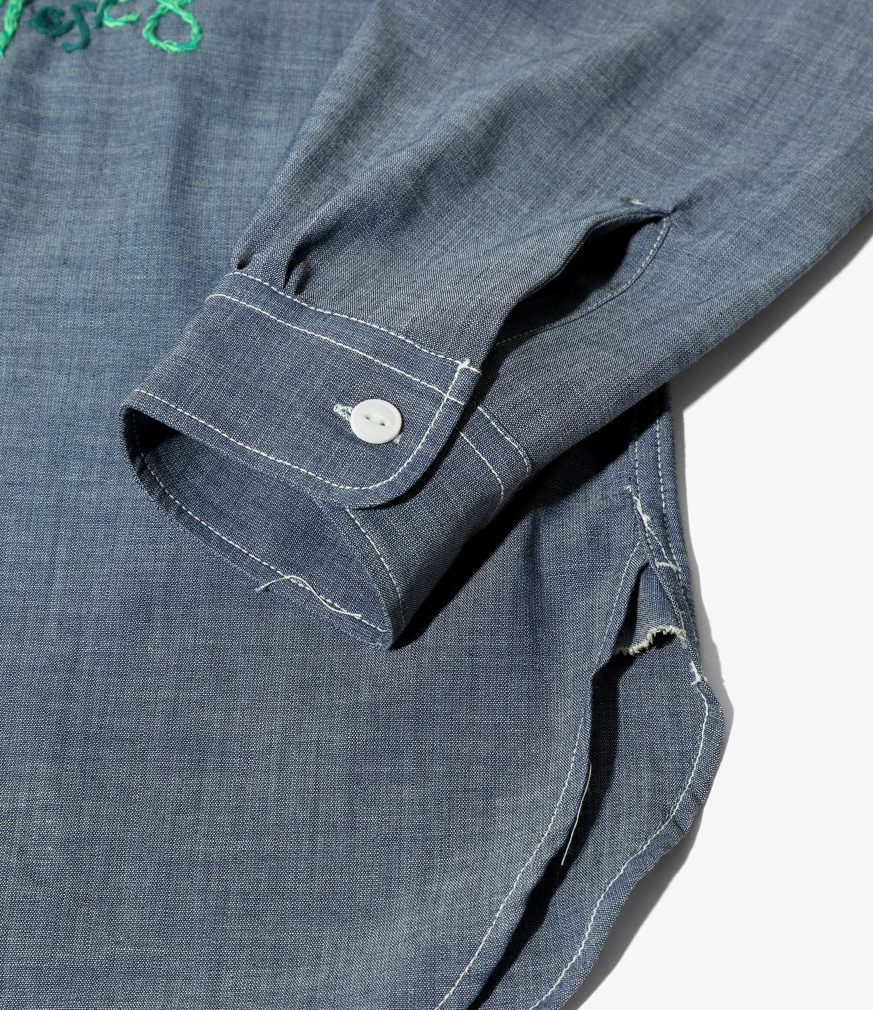 NEPENTHES x OTAKARA NYC - Work Shirt - Cotton Chambray