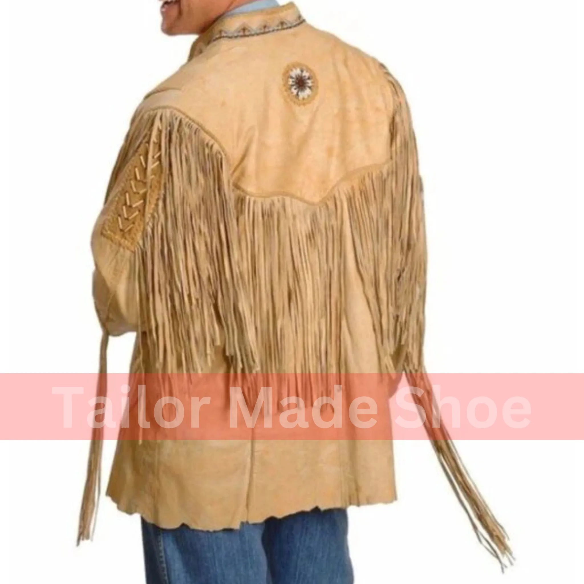 New Design Cowboy Suede Leather Jacket Western Coat, Suede Leather Cowboy Jacket