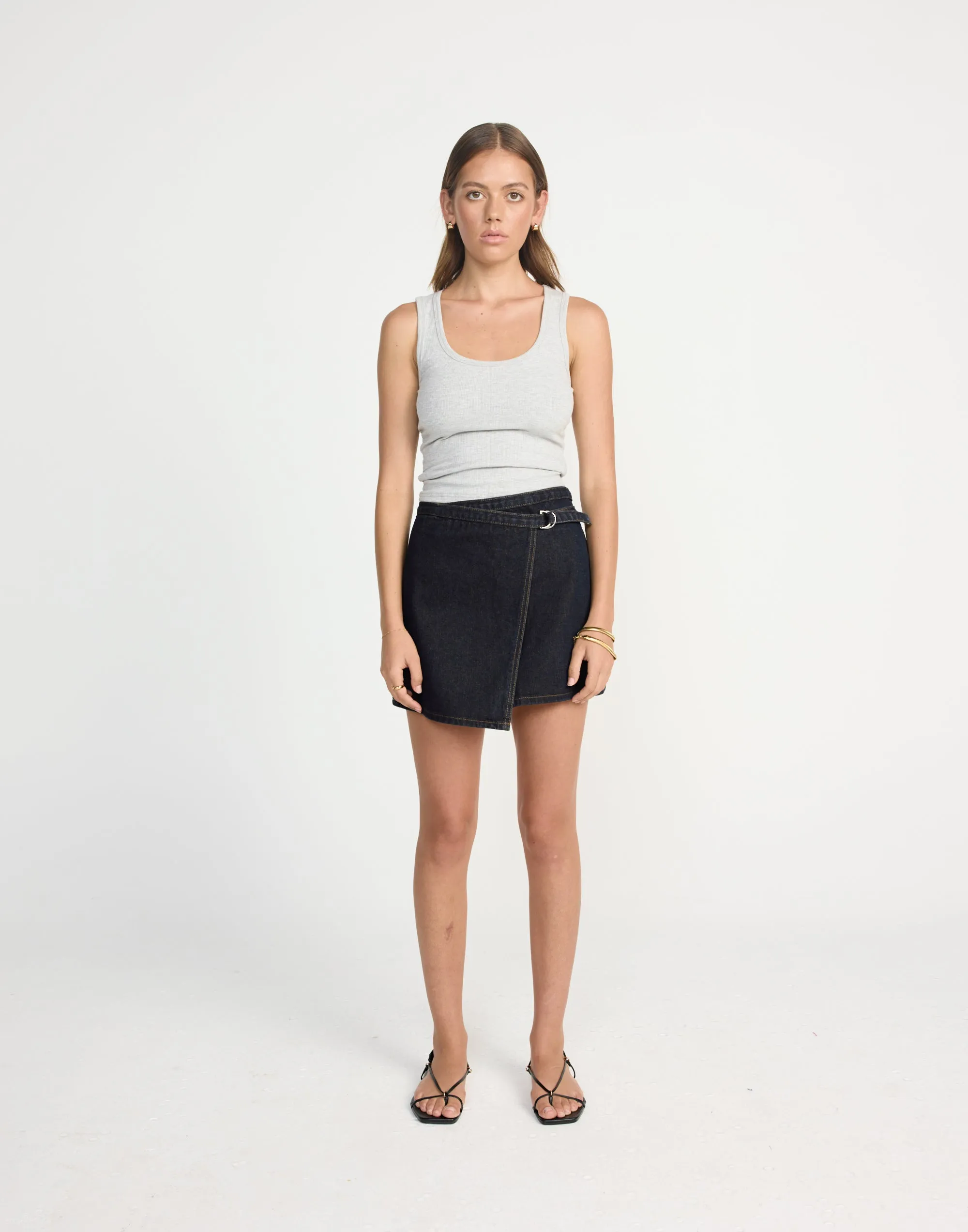 Nicholas Denim Mini Skirt (Indigo)