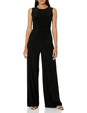 Norma Kamali Sleeveless Shirred Waist Jumpsuit