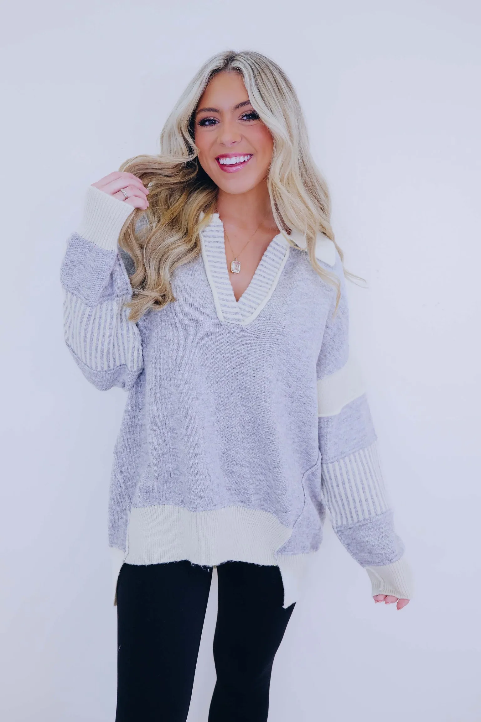 North Hampton Striped Pullover Sweater