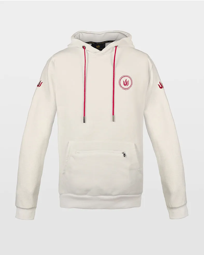 OFF WHITE LOGO RED HOODIE