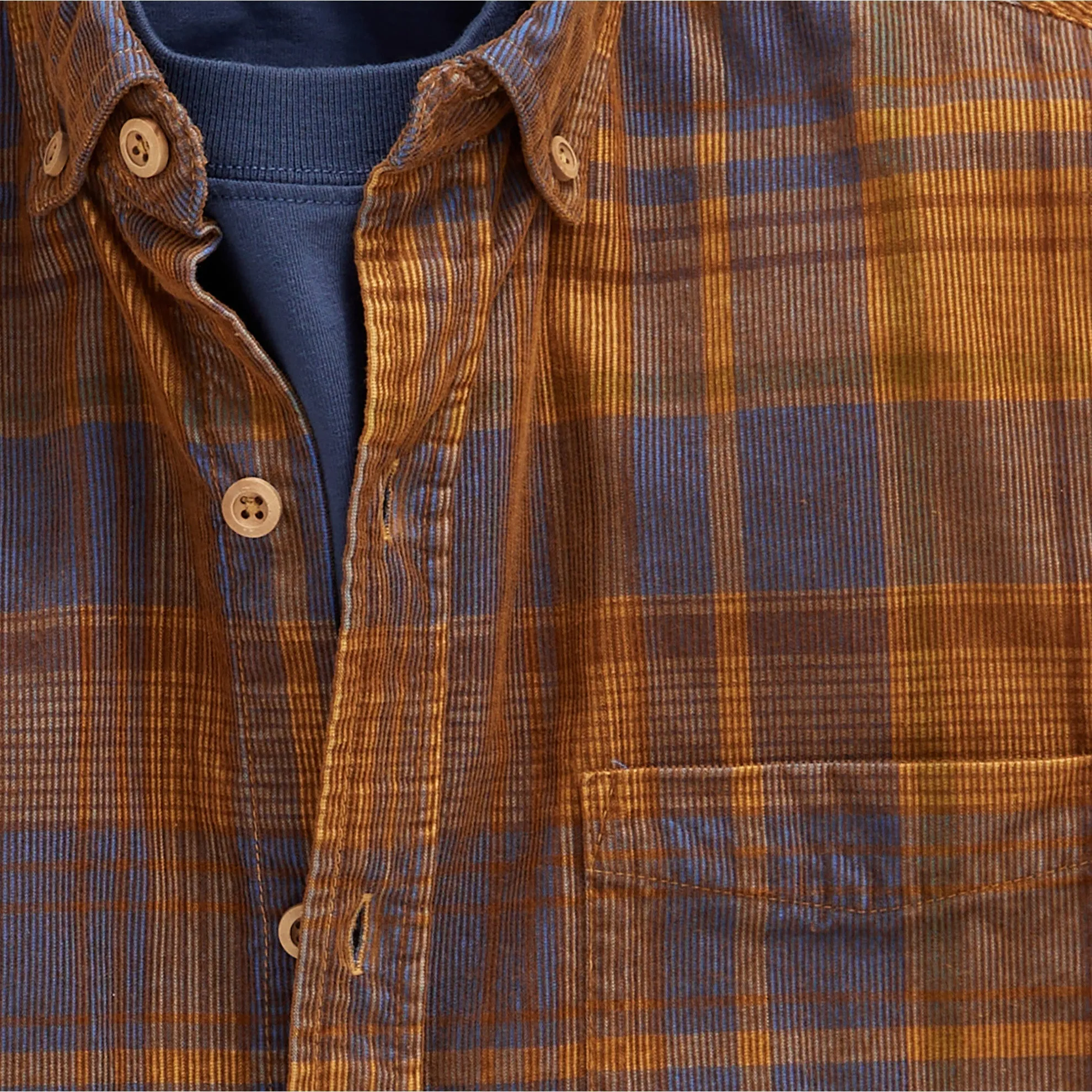 Old Steamboat Plaid Corduroy Shirt