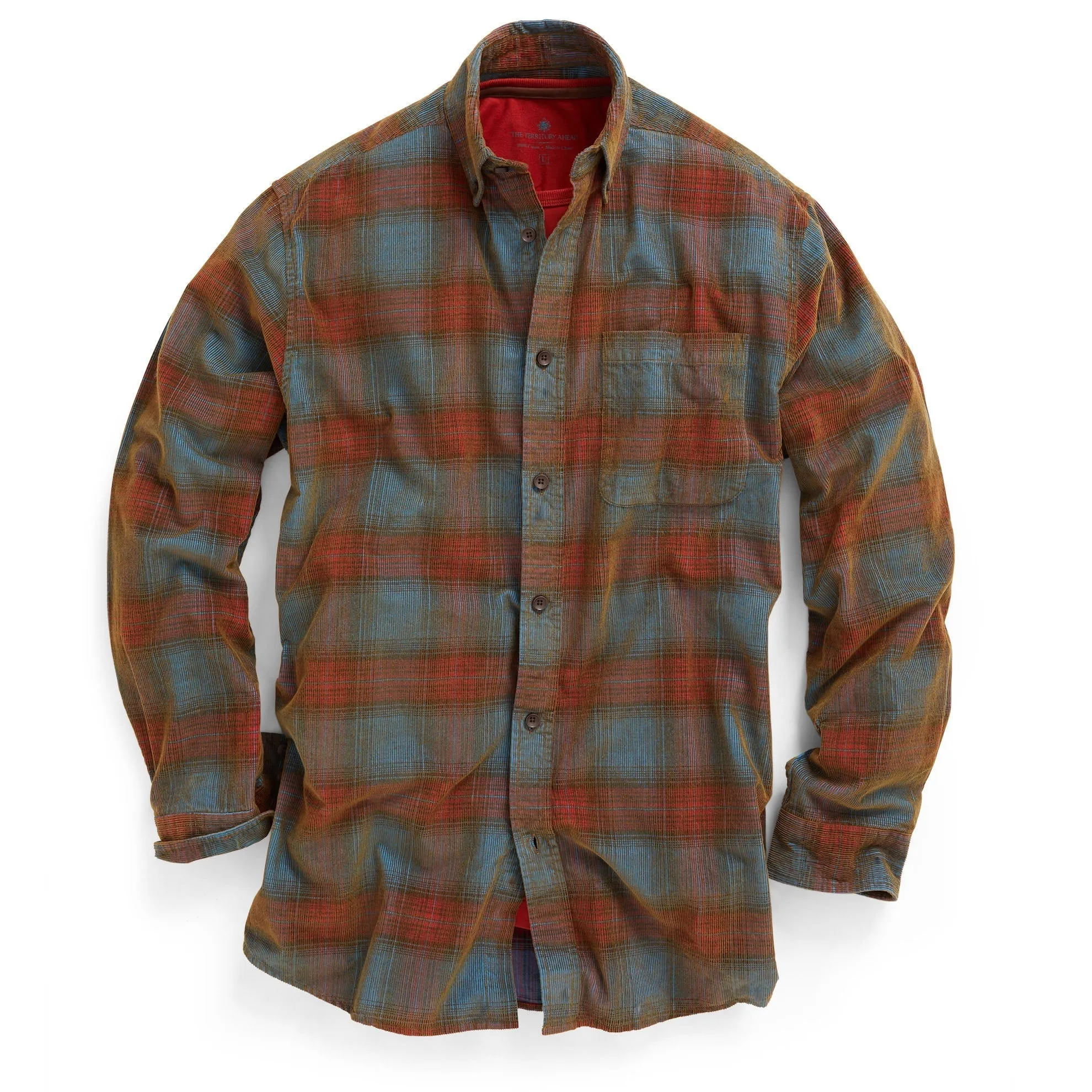 Old Steamboat Plaid Corduroy Shirt