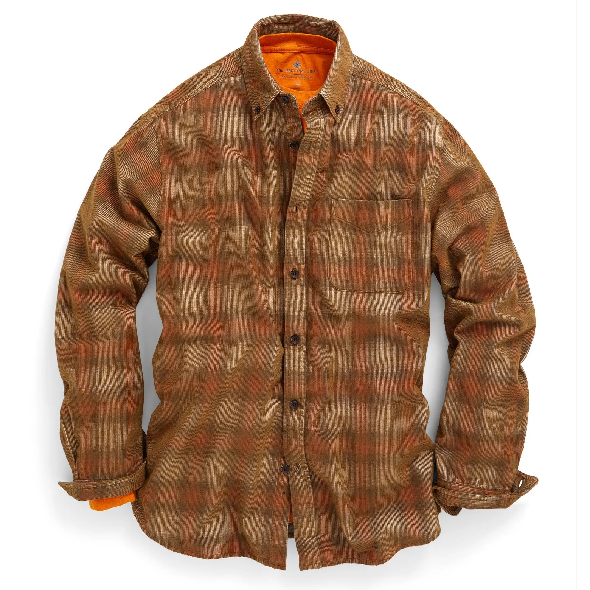 Old Steamboat Plaid Corduroy Shirt