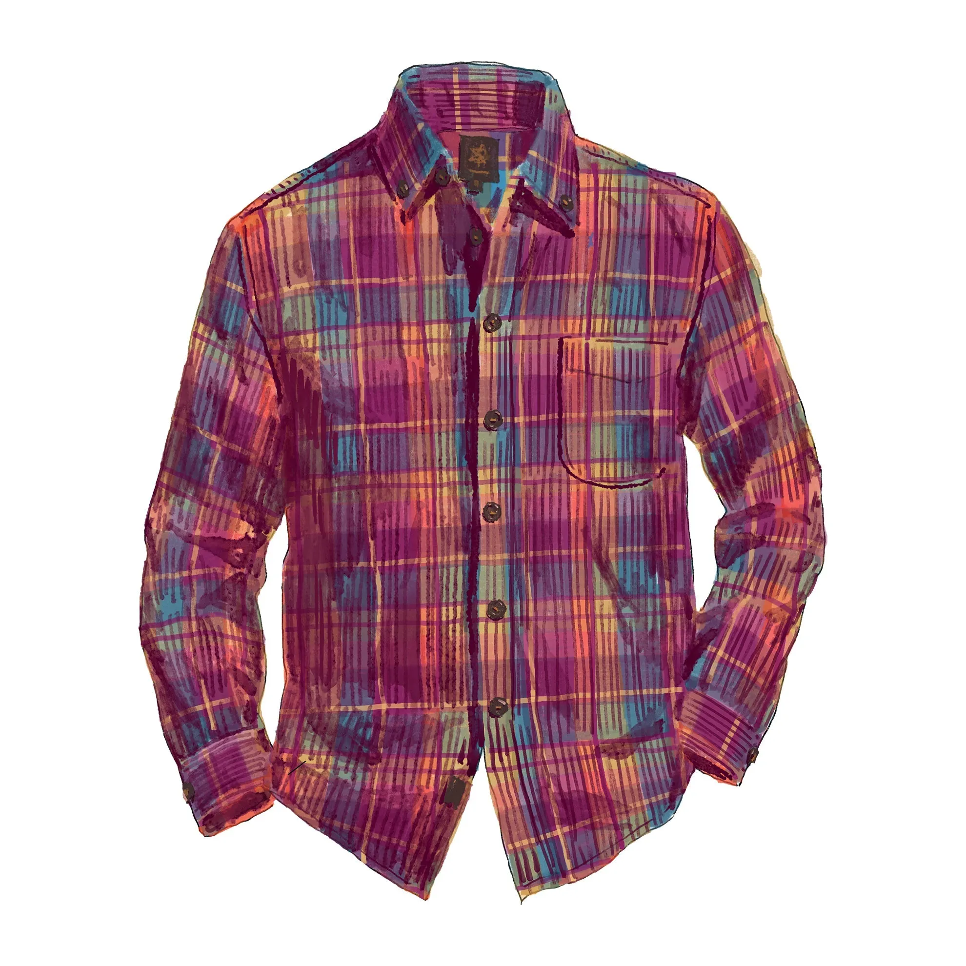 Old Steamboat Plaid Corduroy Shirt