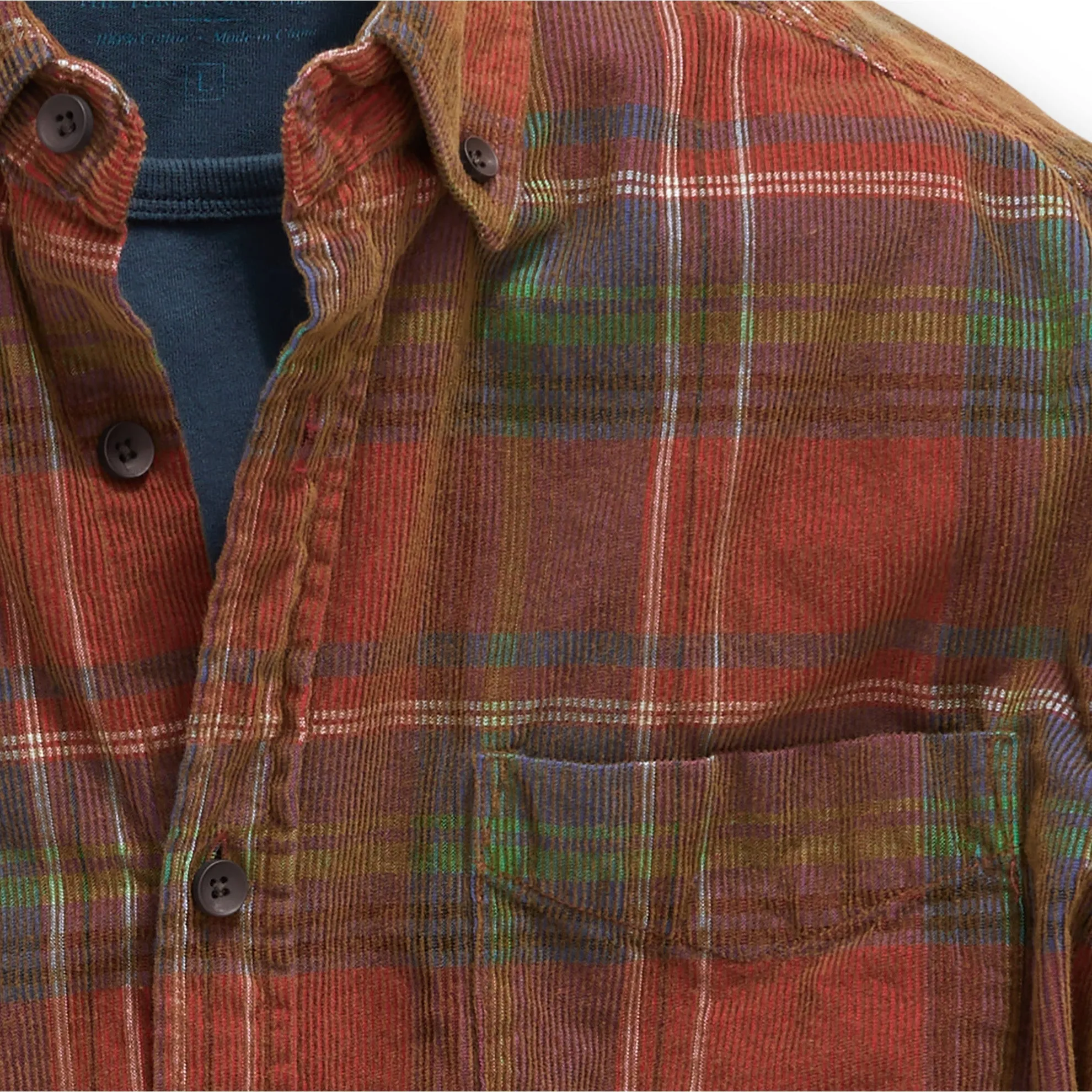 Old Steamboat Plaid Corduroy Shirt