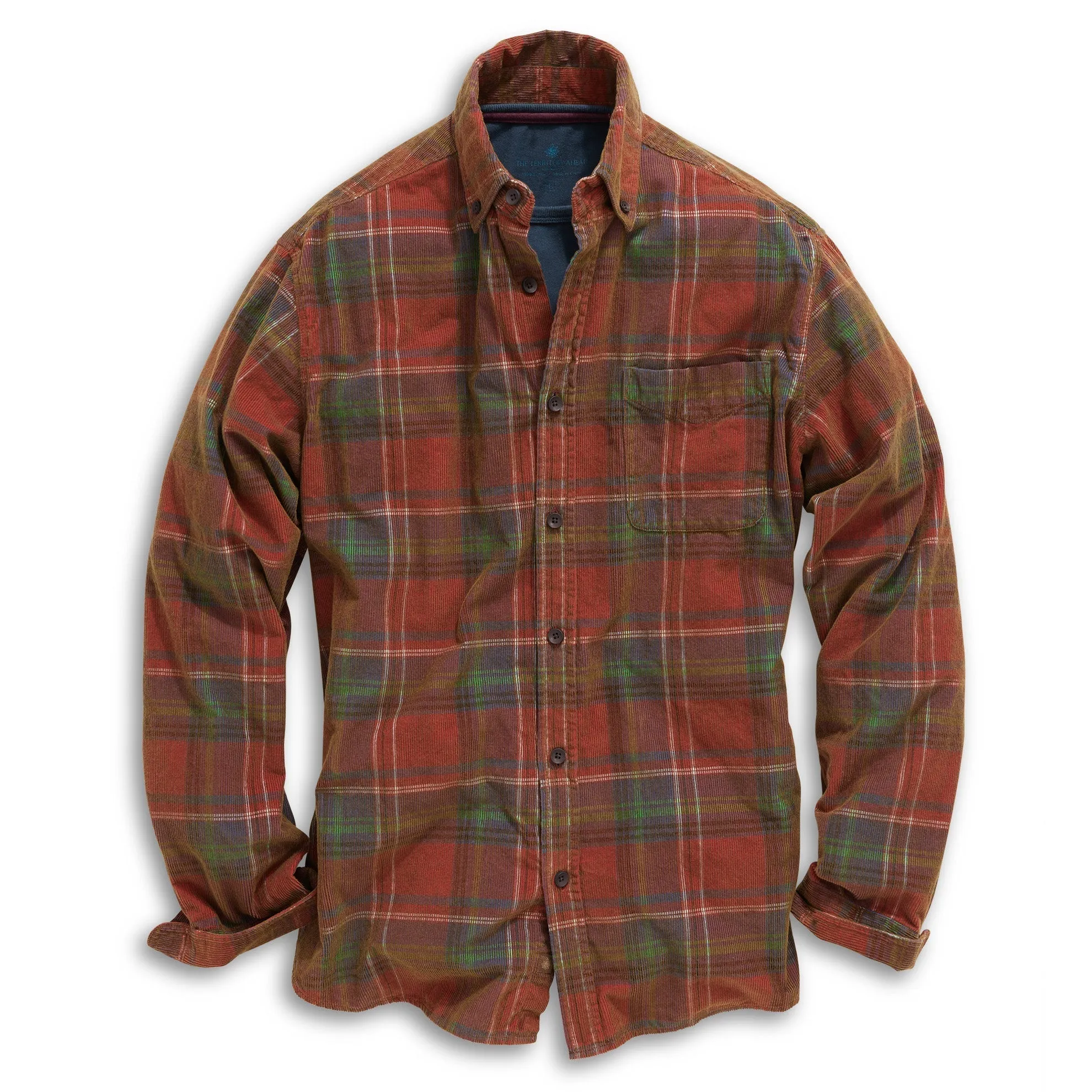 Old Steamboat Plaid Corduroy Shirt