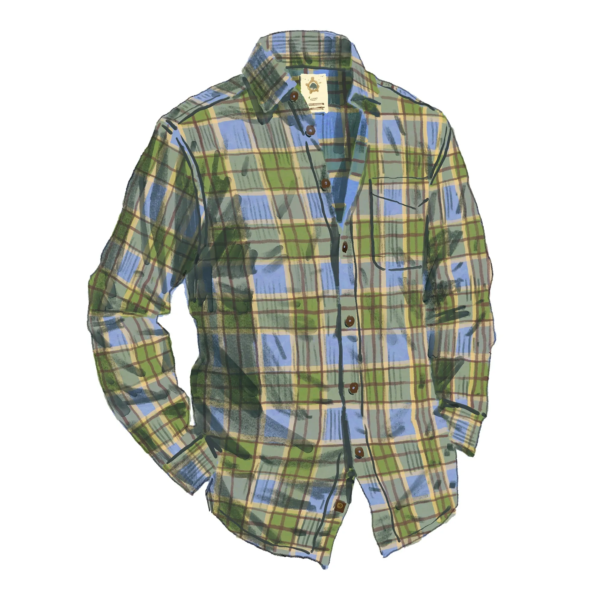 Old Steamboat Plaid Corduroy Shirt