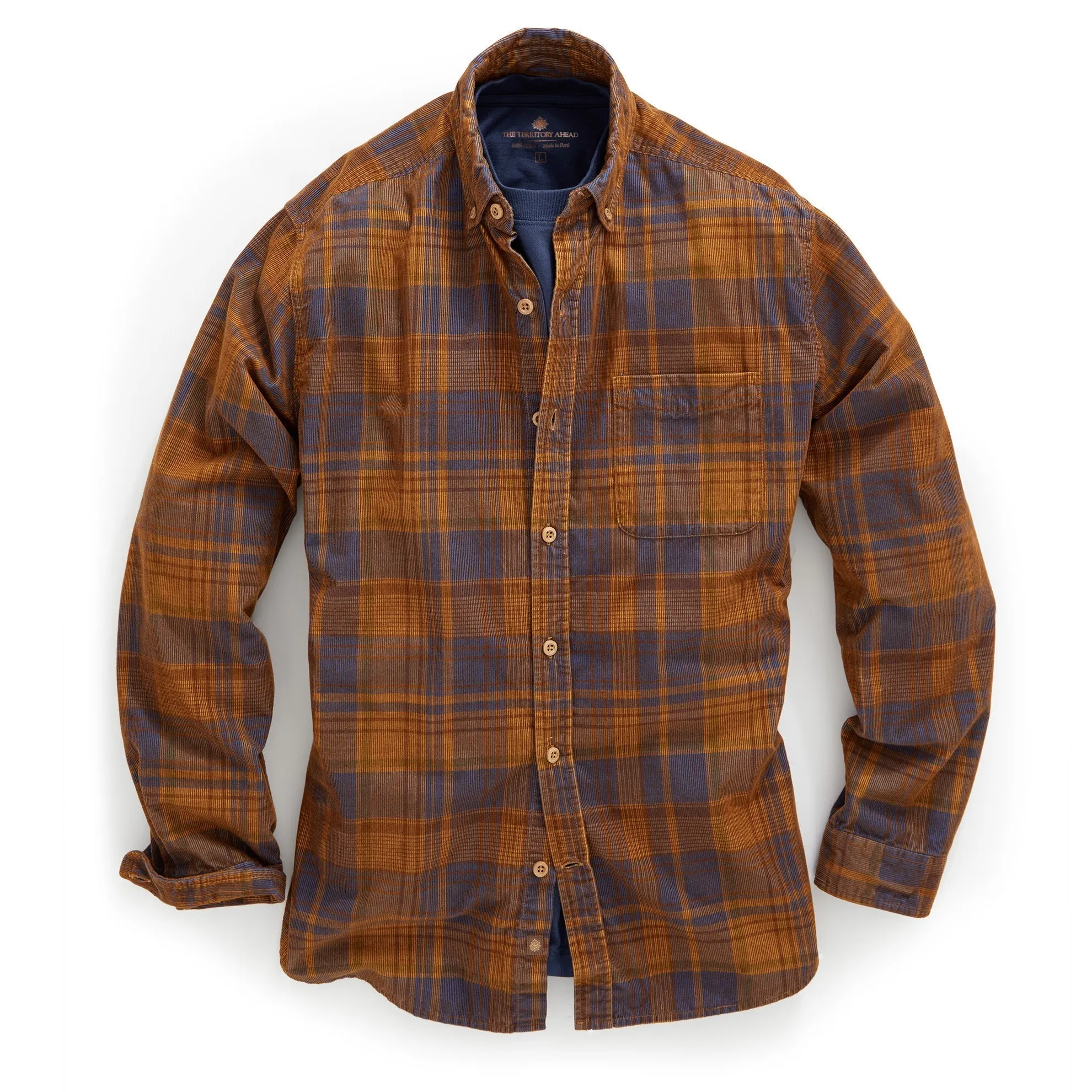 Old Steamboat Plaid Corduroy Shirt