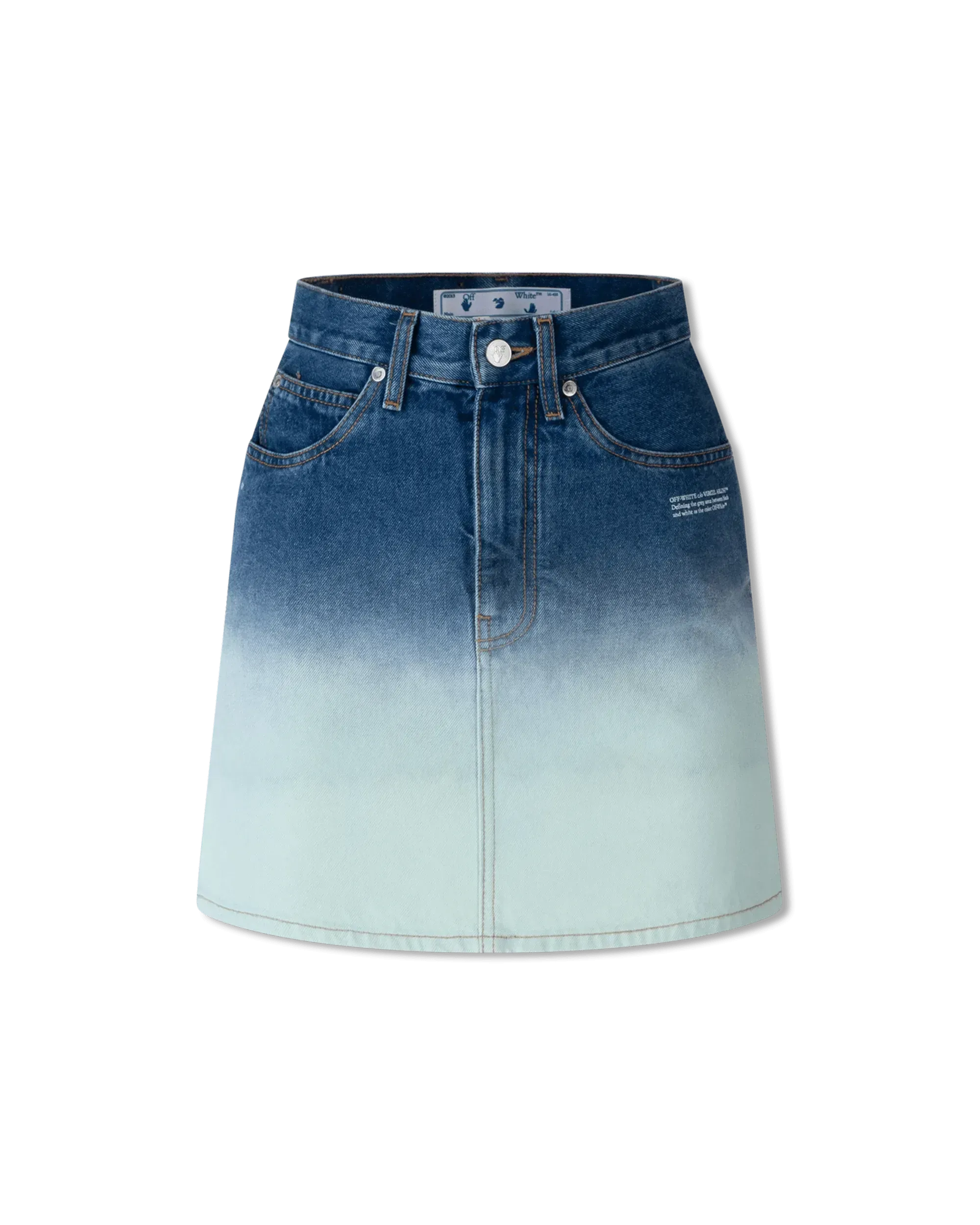 Ombre Denim Mini Skirt