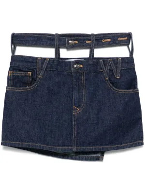 Organic cotton denim skirt