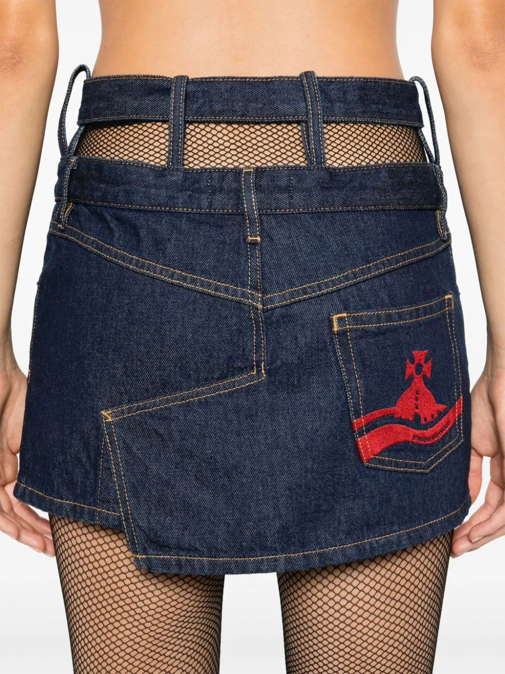 Organic cotton denim skirt