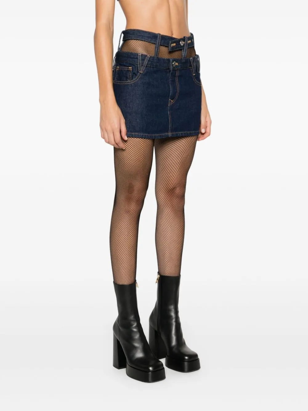 Organic cotton denim skirt