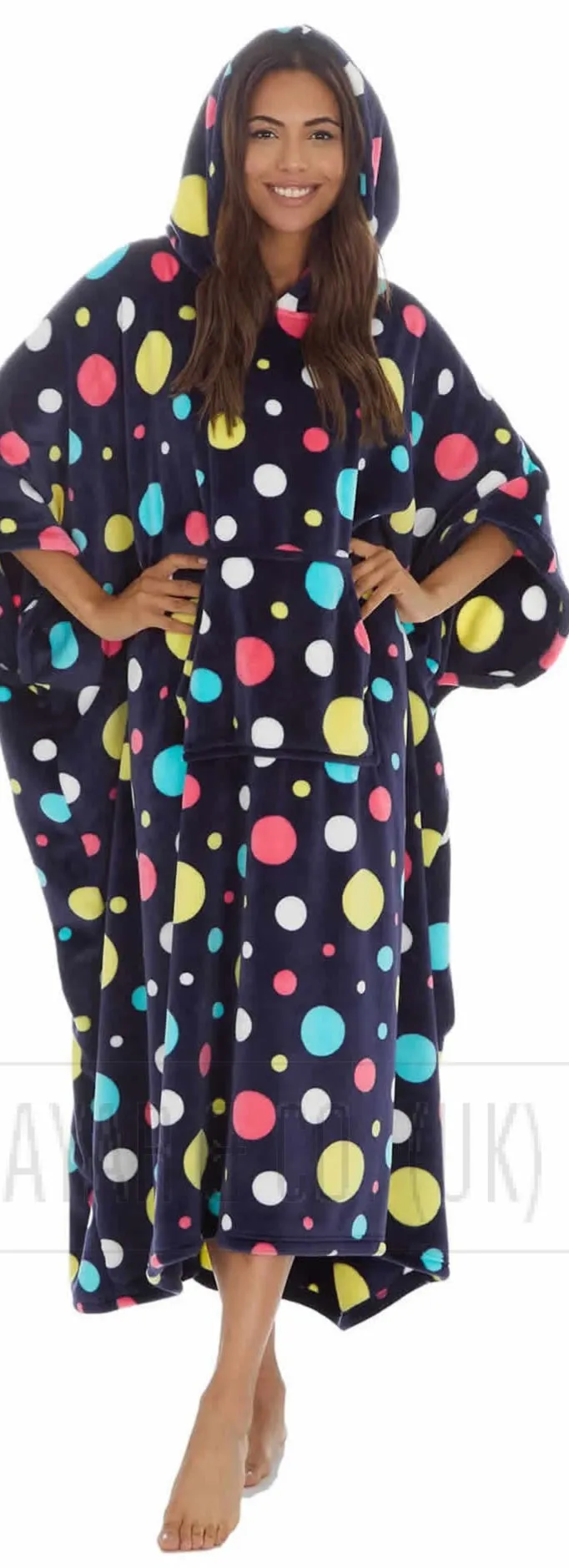 Oversize fleece hoodies - long