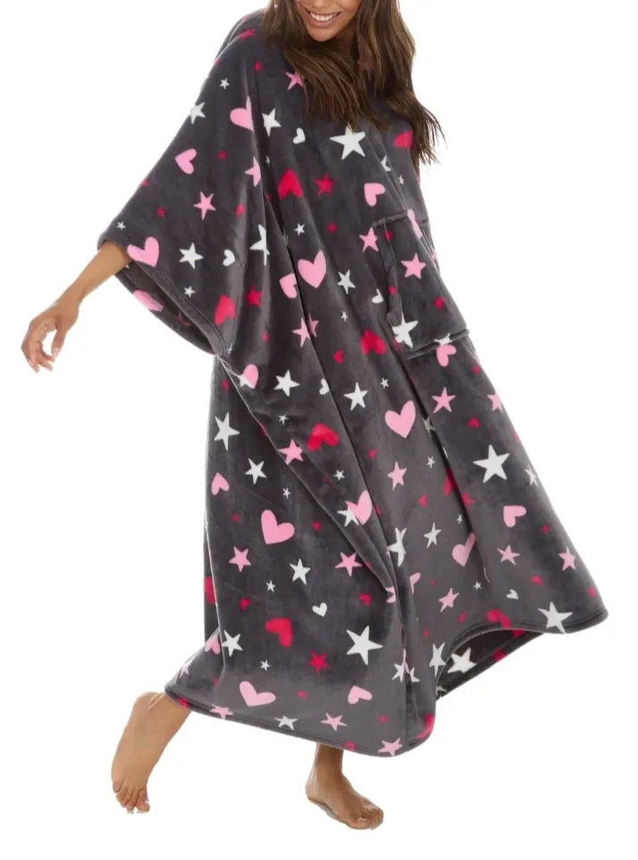 Oversize fleece hoodies - long