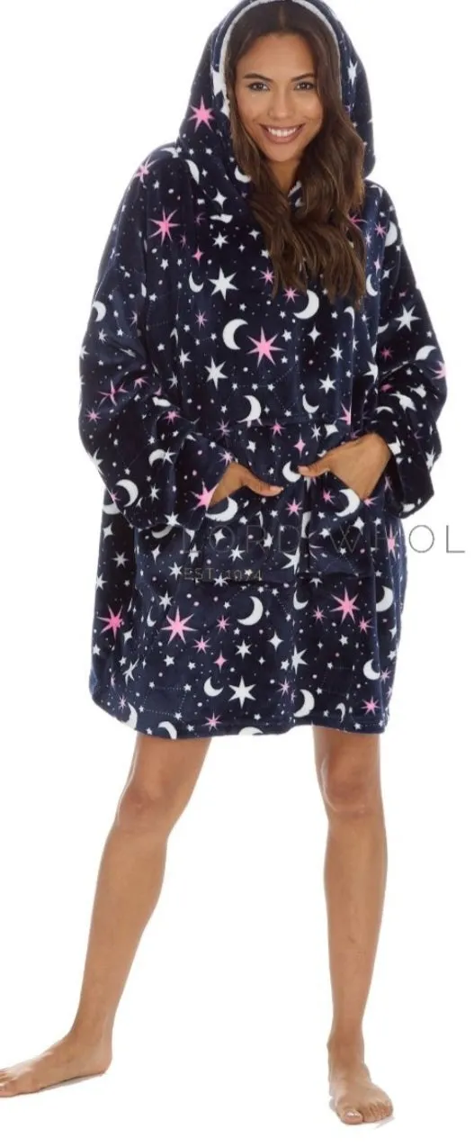 Oversize fleece hoodies - short