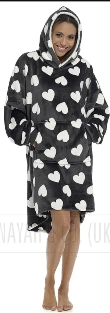 Oversize fleece hoodies - short