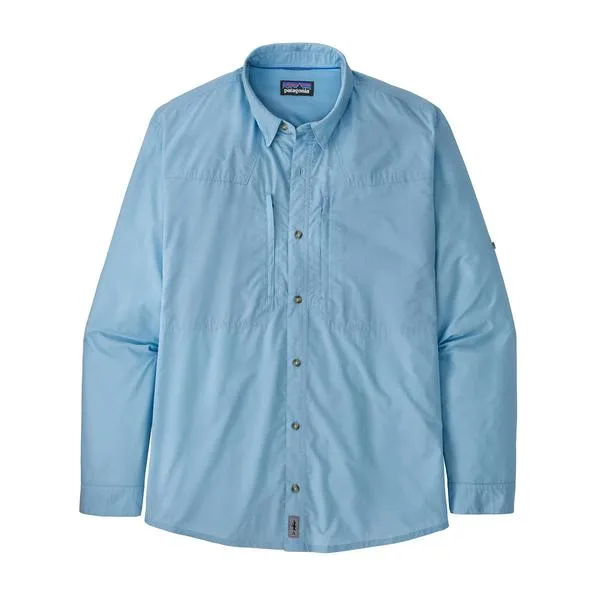 Patagonia 52198-CLAB Long Sleeve Sun Stretch Shirt - Chambray Lago Blue