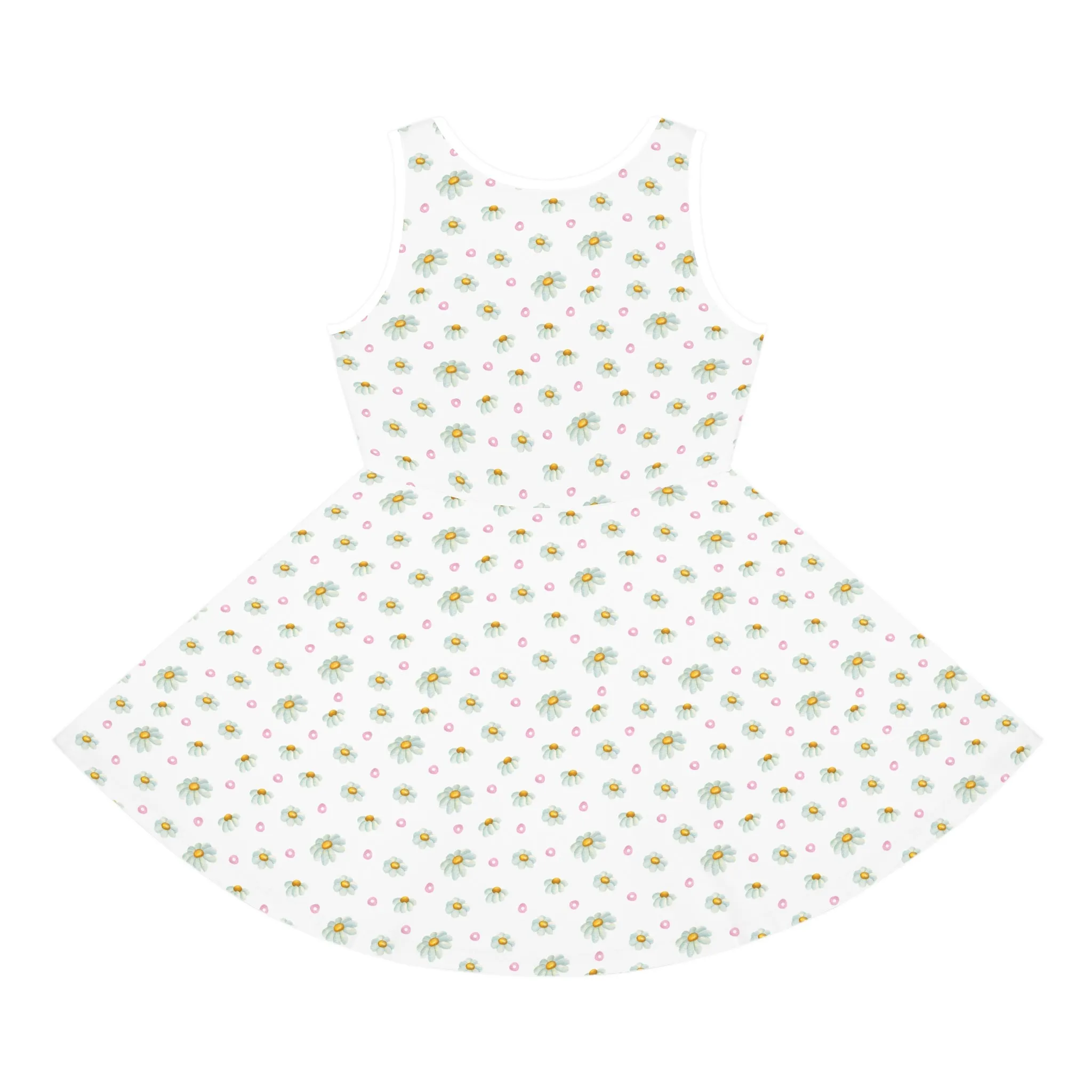 Pink Flowers Girls' Sleeveless Sundress Kiki Collection