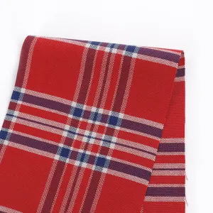 Plaid Cotton Oxford - Red Mix