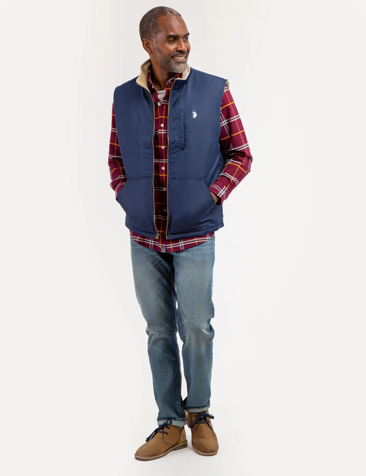 PLAID YARN DYE OXFORD SHIRT