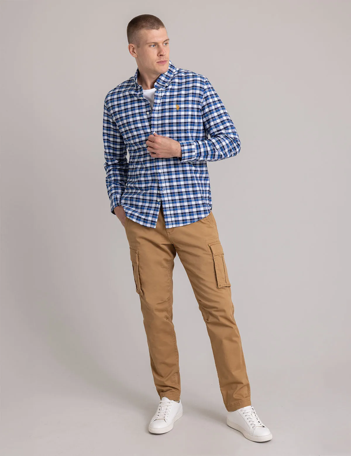 PLAID YARN DYE OXFORD SHIRT