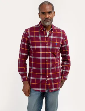 PLAID YARN DYE OXFORD SHIRT