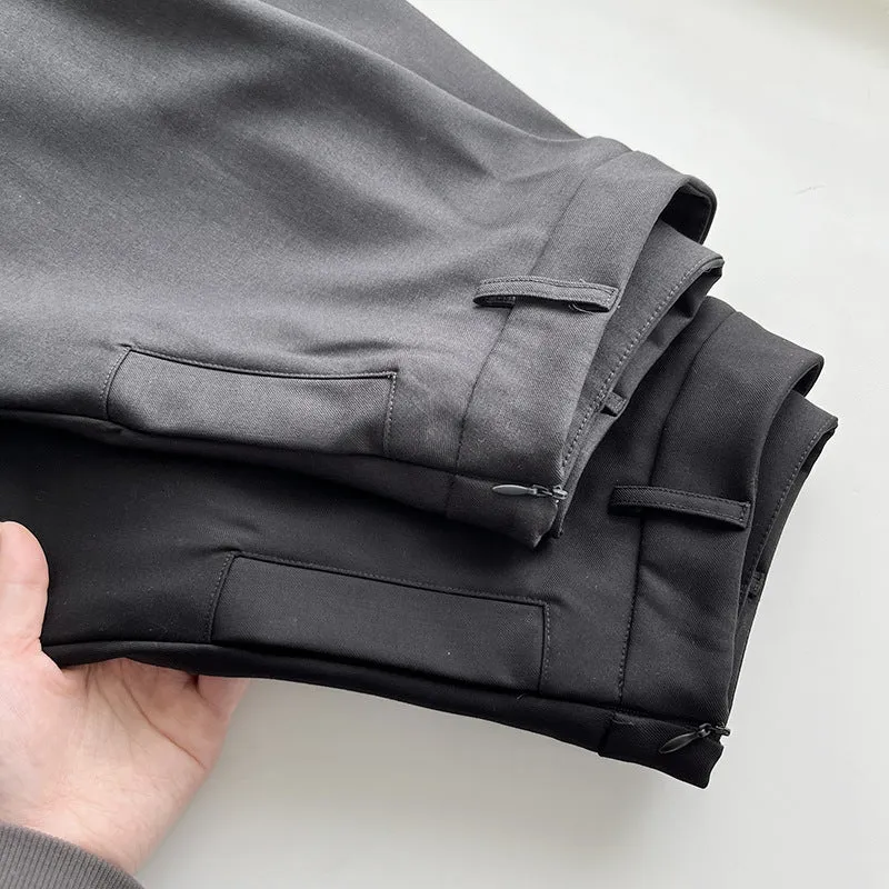 Pleated puffy black A-line skirt