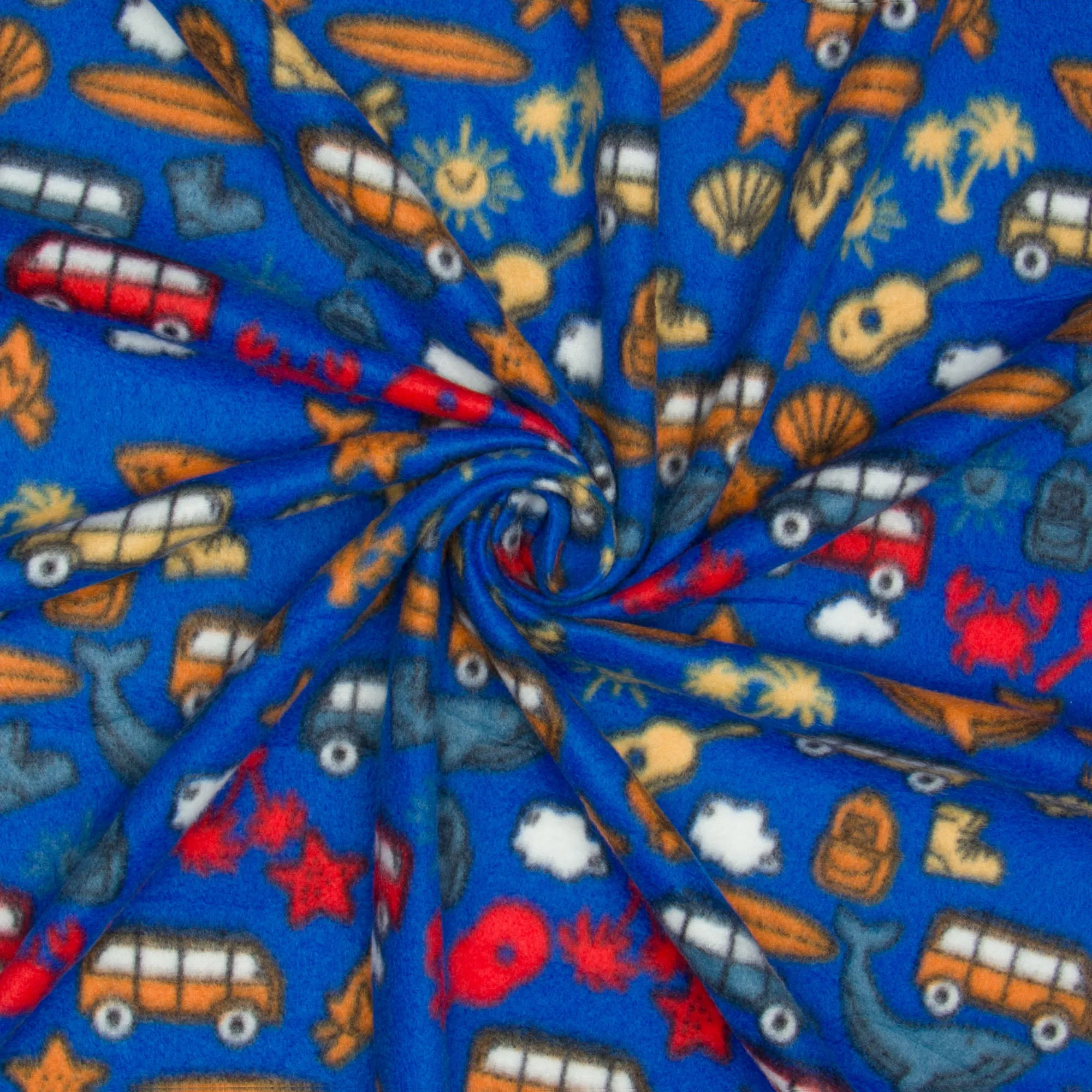 Printed Polar Fleece Whale of a Time