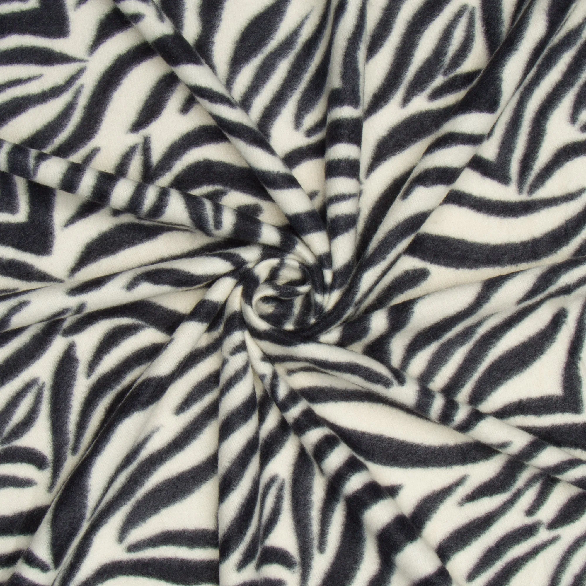 Printed Polar Fleece White Tiger