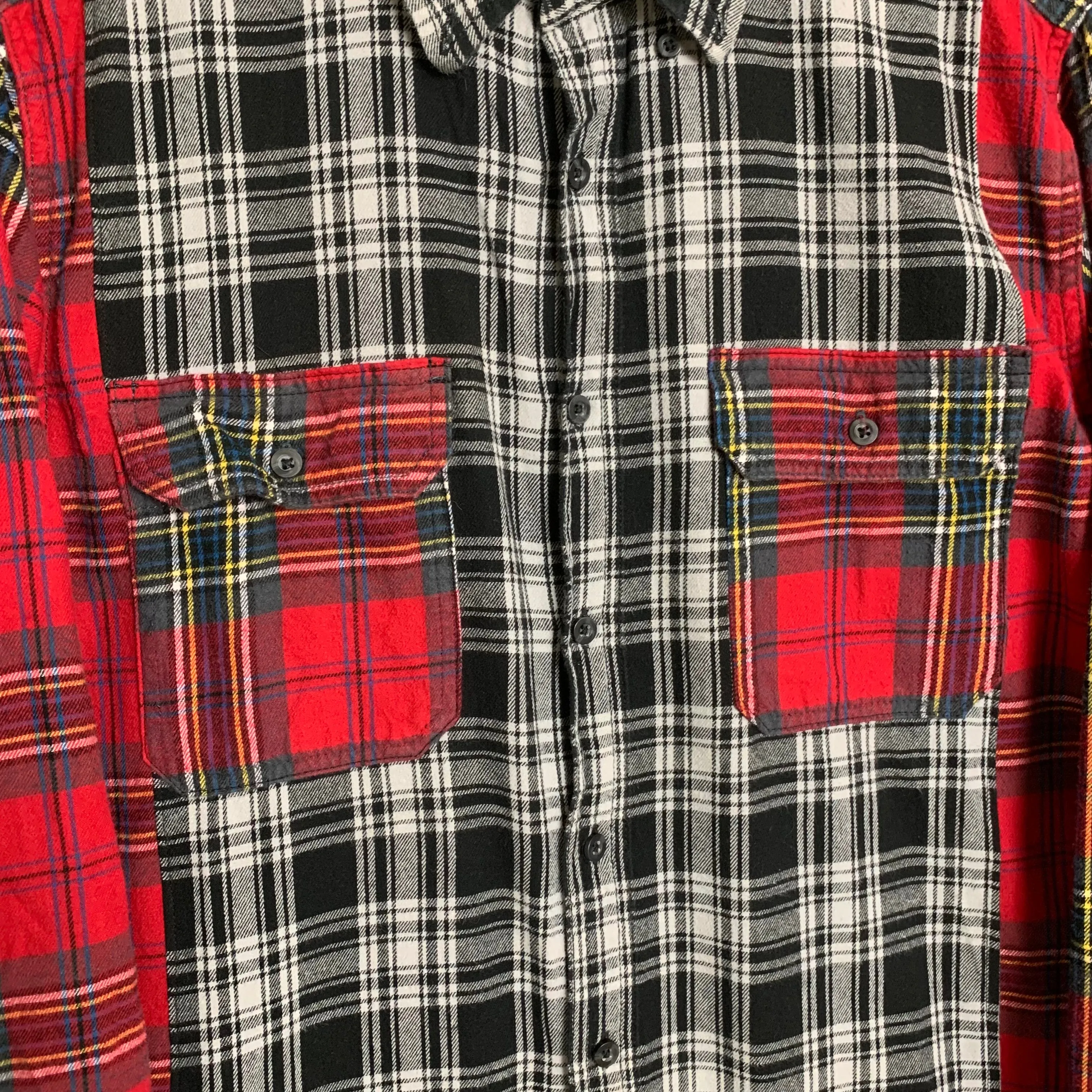 "1 of 1" Plaid Patchwork Flannel (M/L)