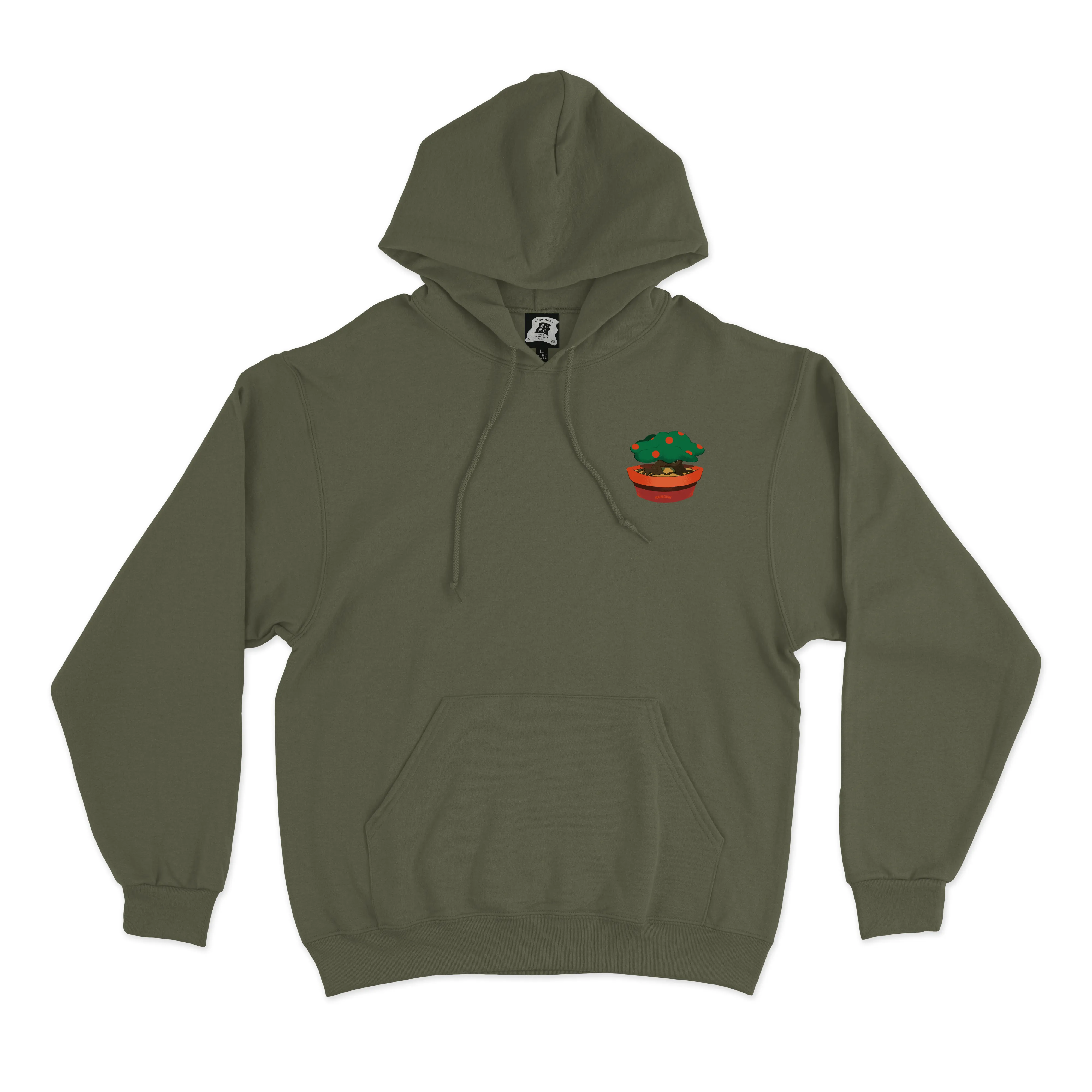 "Bonsai" Fleece Hoodie Beige