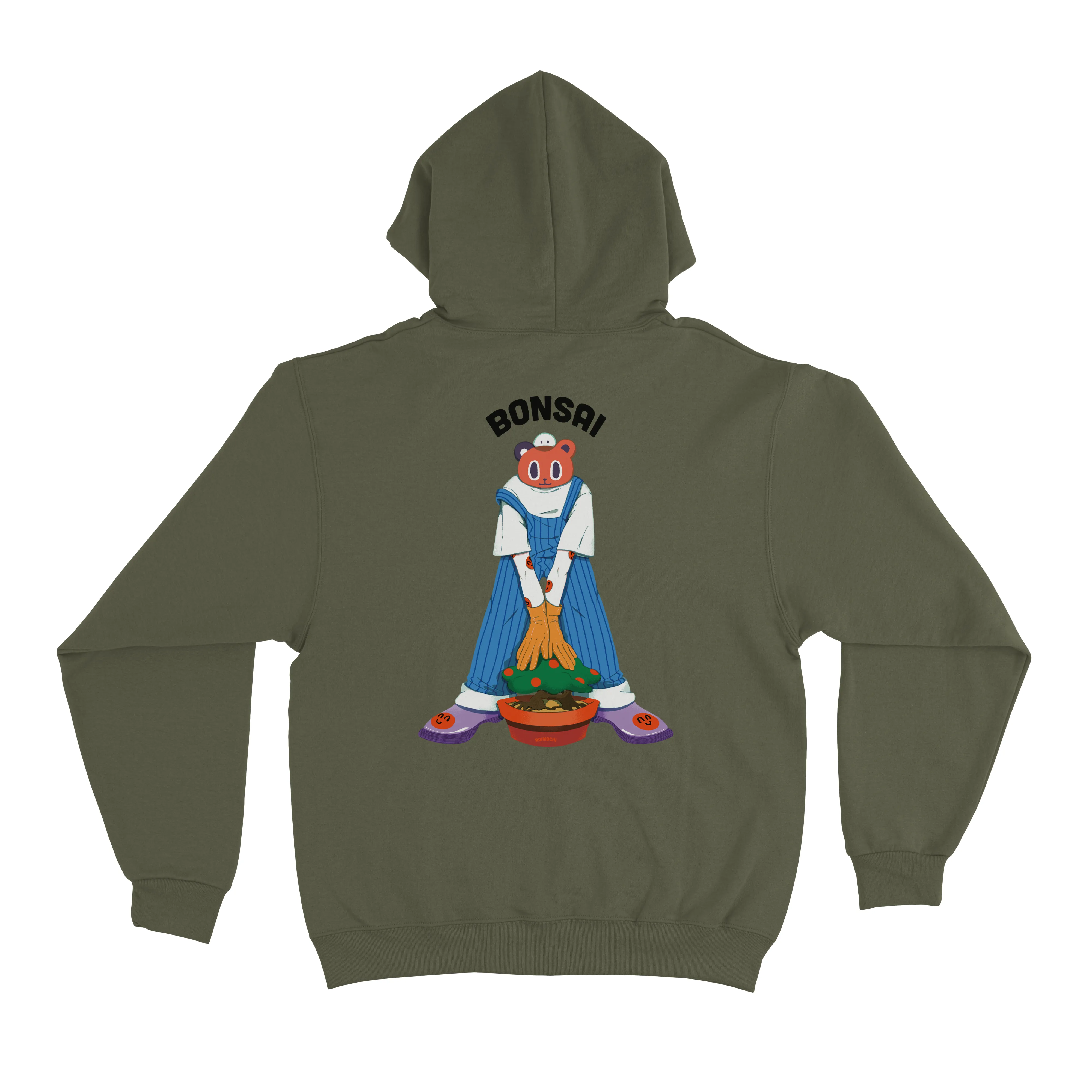 "Bonsai" Fleece Hoodie Beige