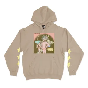 "Fragment " Fleece Hoodie Beige