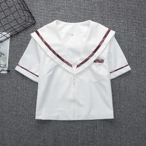 "JK RED YELLOW PLAID SHORT-SLEEVED" SHIRT N073002