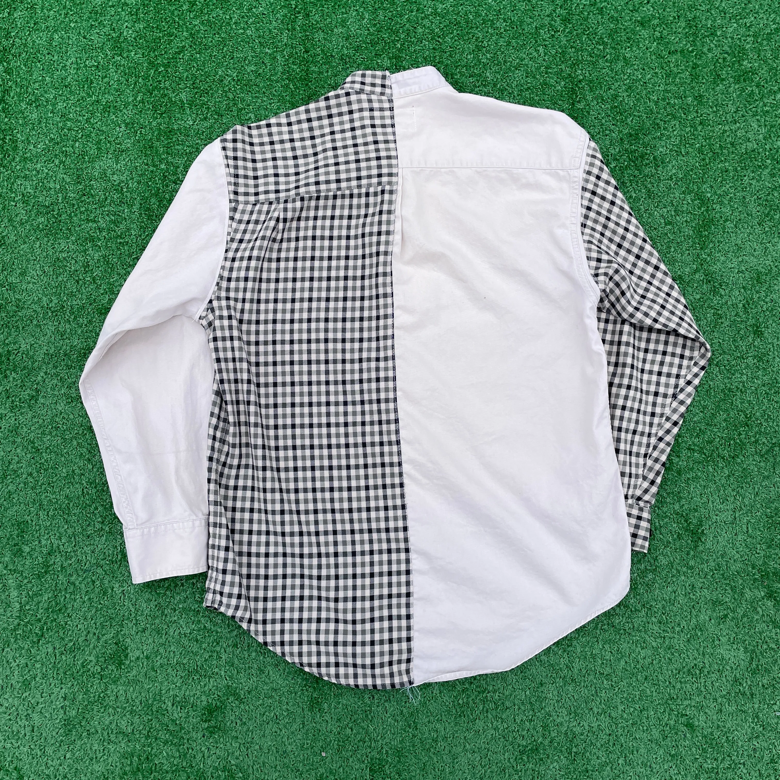 "Plaid" To Be Here Long Sleeve Button