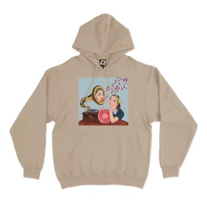 "Song" Fleece Hoodie Beige/Khaki