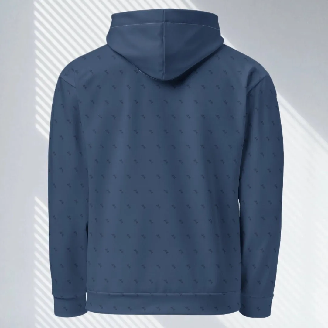 "Swing23" Blue Pullover Fleece Hoodie