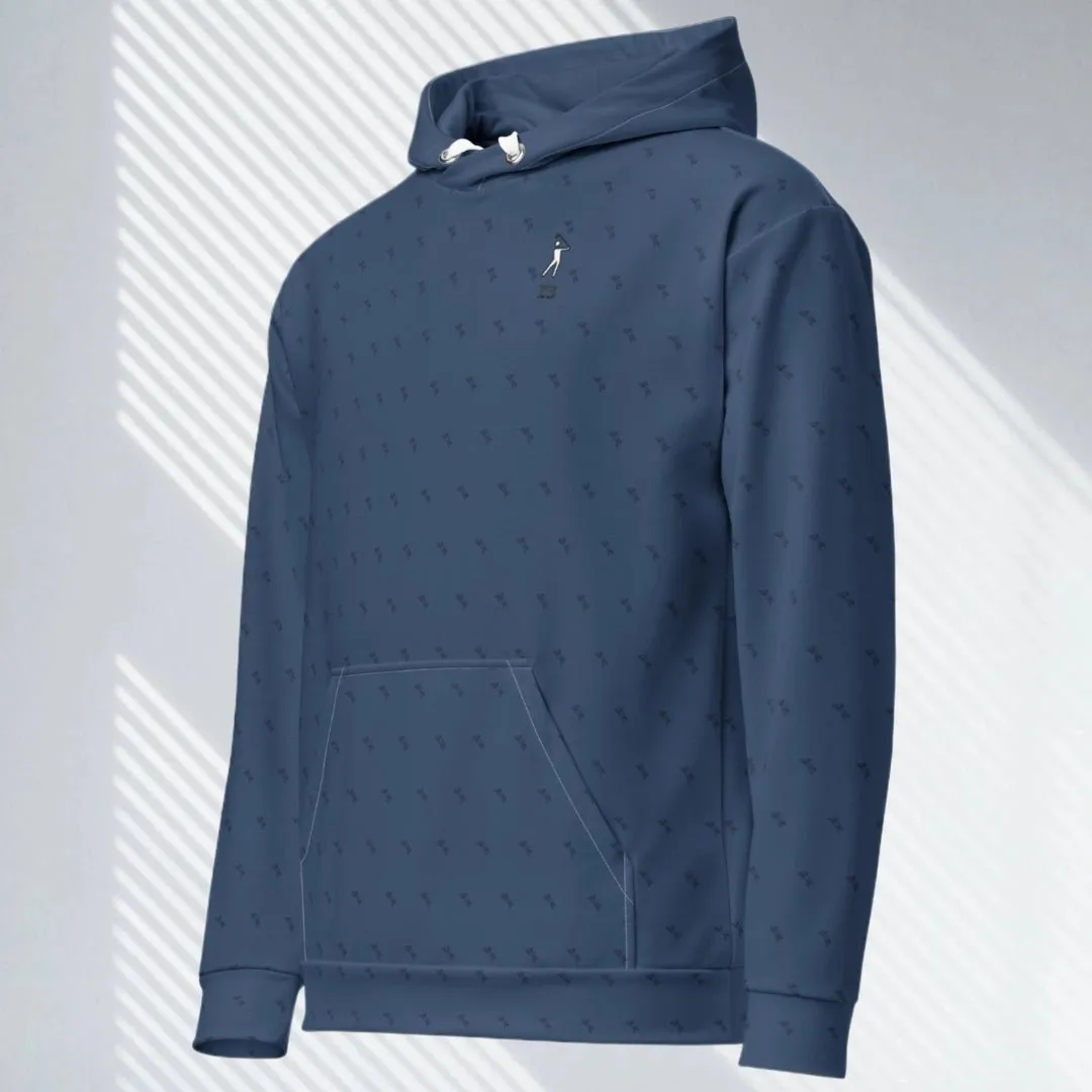 "Swing23" Blue Pullover Fleece Hoodie