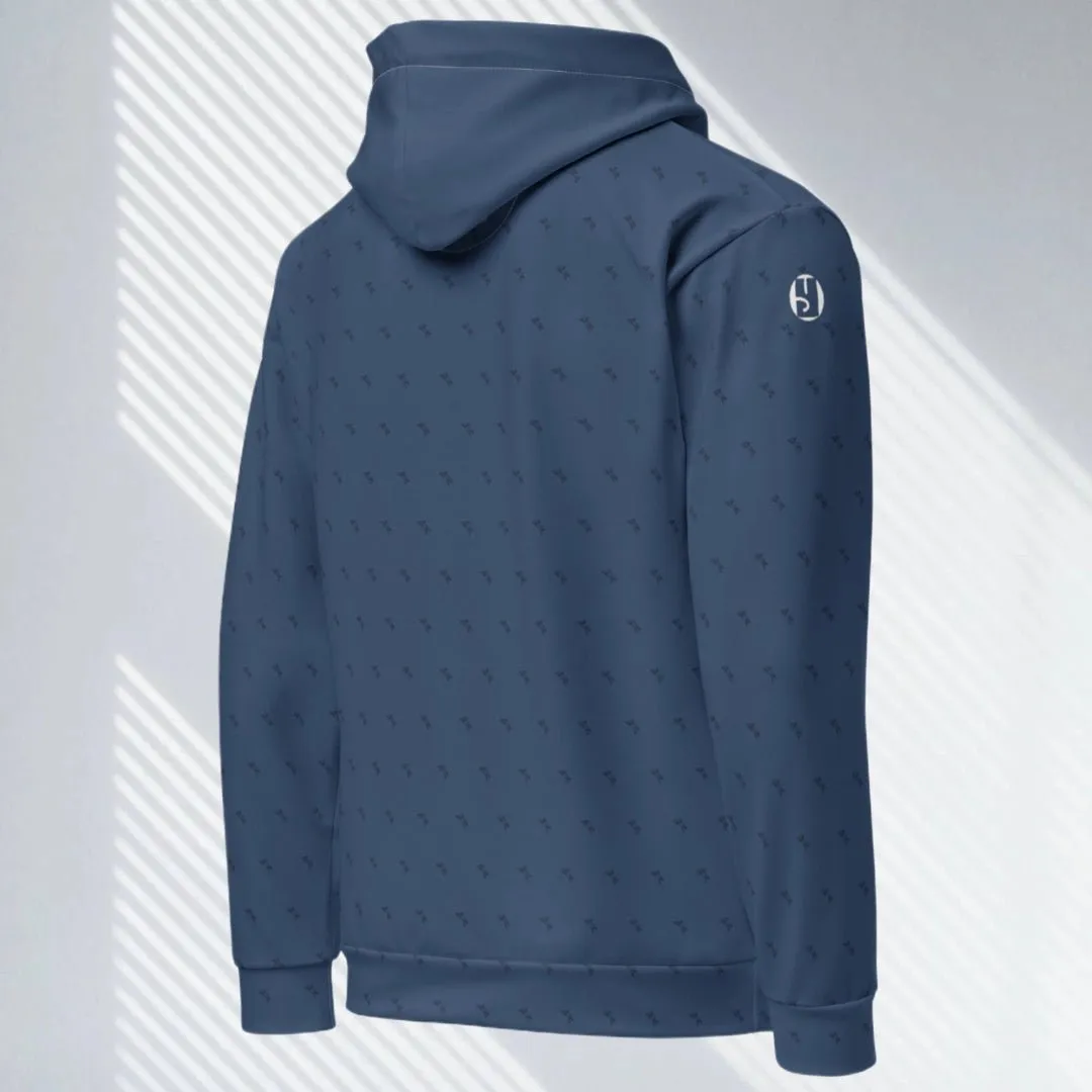 "Swing23" Blue Pullover Fleece Hoodie