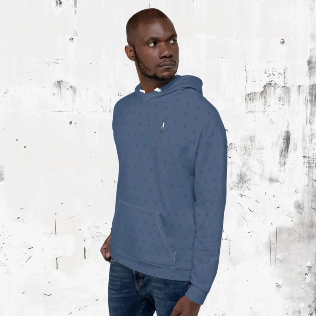 "Swing23" Blue Pullover Fleece Hoodie