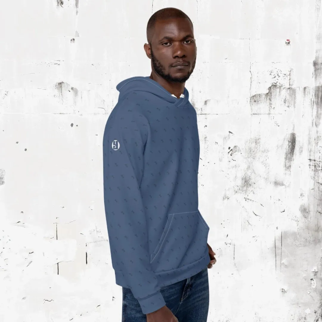 "Swing23" Blue Pullover Fleece Hoodie
