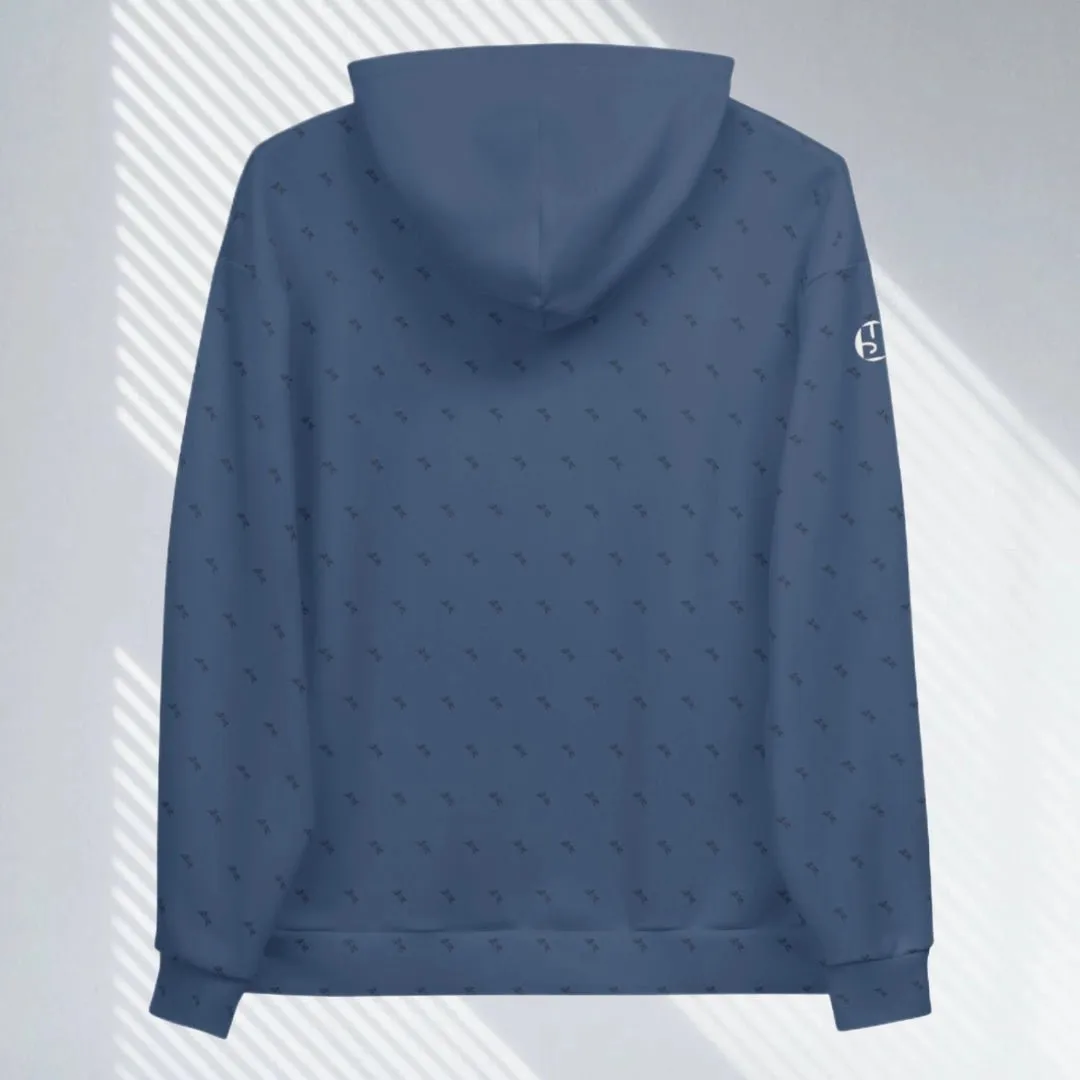 "Swing23" Blue Pullover Fleece Hoodie