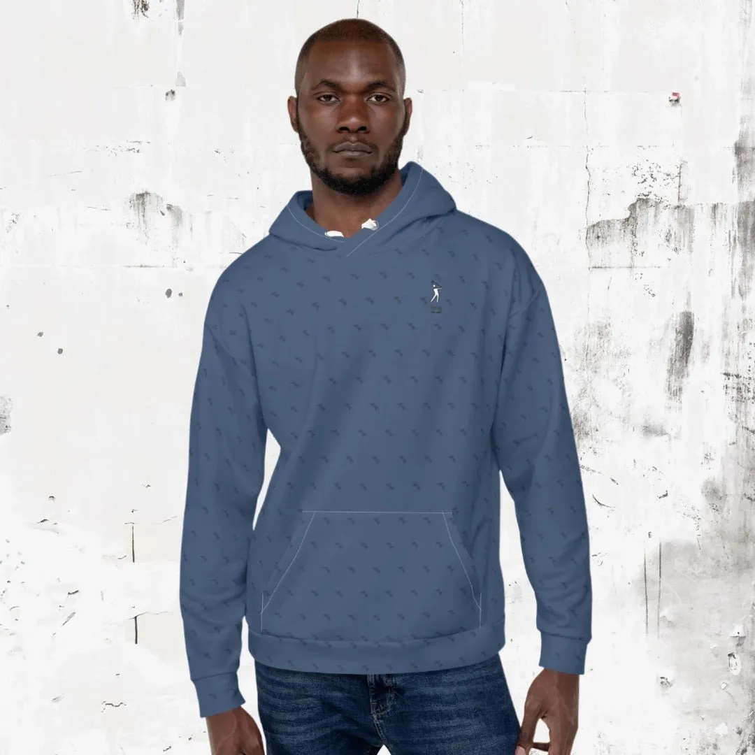 "Swing23" Blue Pullover Fleece Hoodie