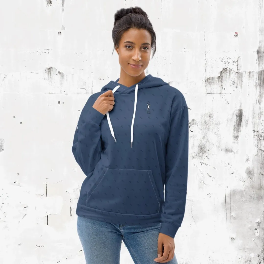 "Swing23" Blue Pullover Fleece Hoodie