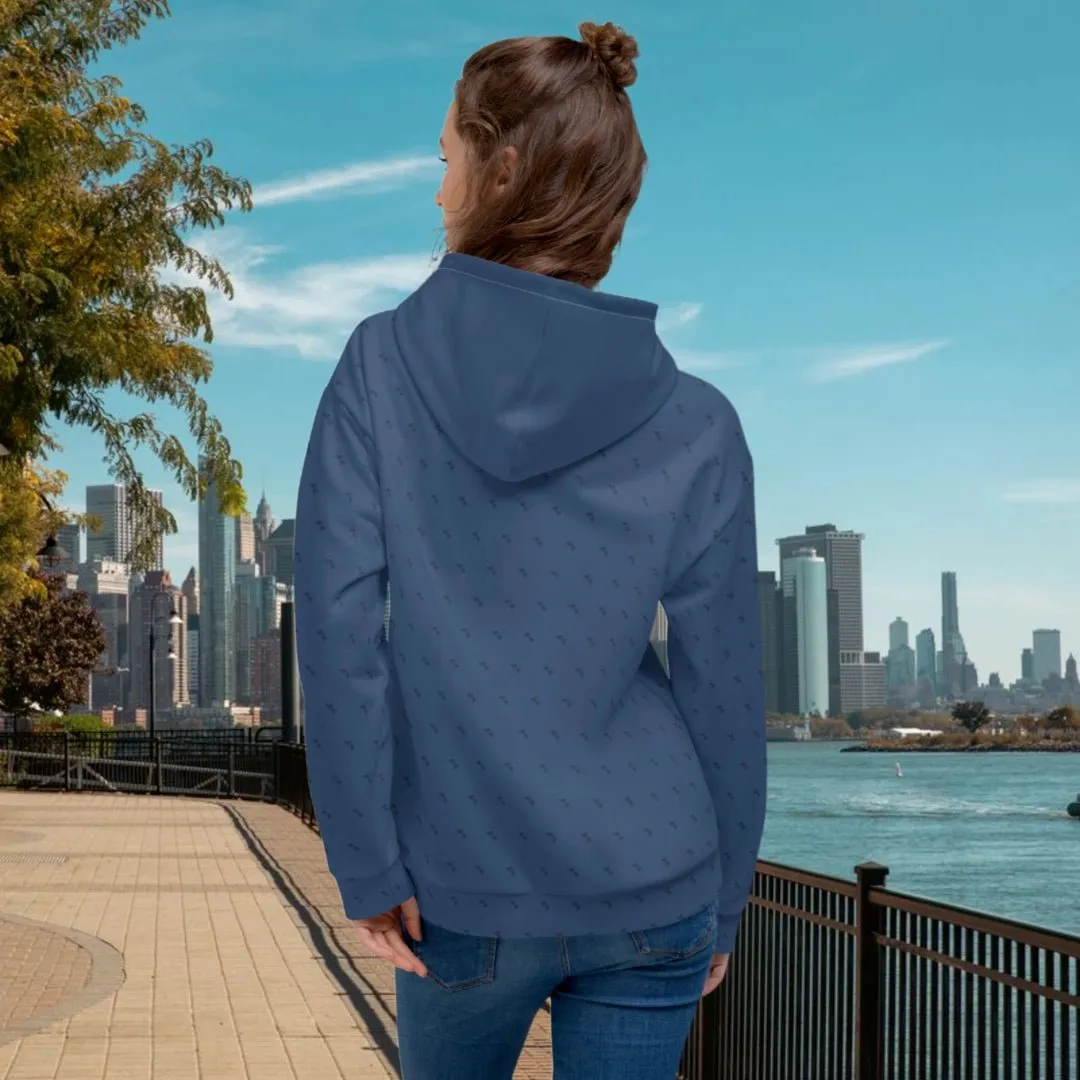 "Swing23" Blue Pullover Fleece Hoodie