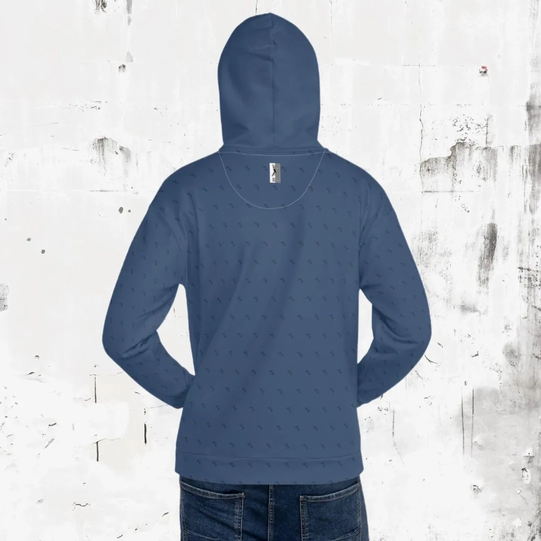 "Swing23" Blue Pullover Fleece Hoodie