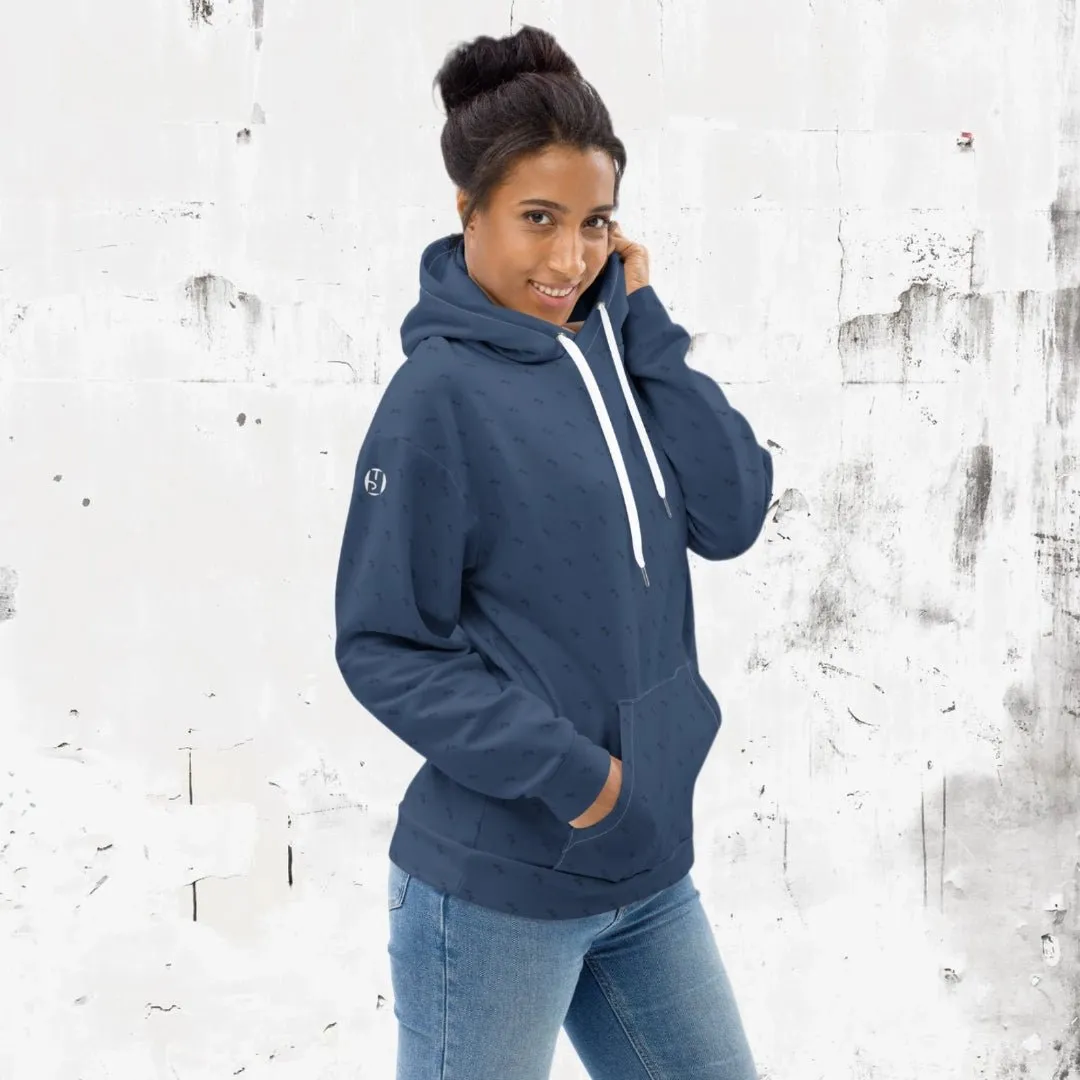"Swing23" Blue Pullover Fleece Hoodie